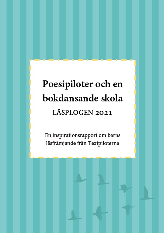 Framsidan till rapporten om Läsplogen 2021.